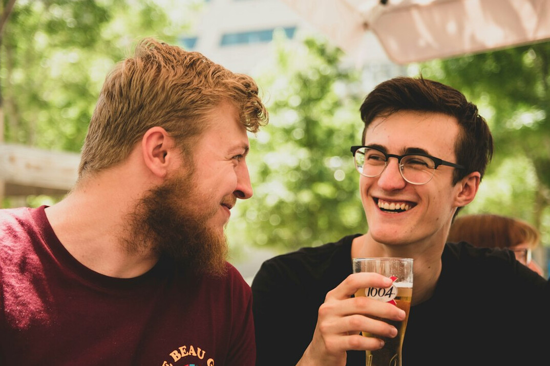 person talking with friend